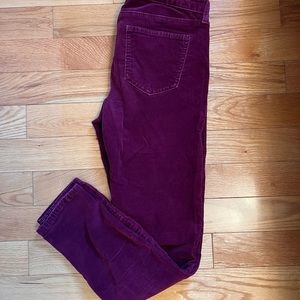 COPY - Merlot skinny corduroy Jeans